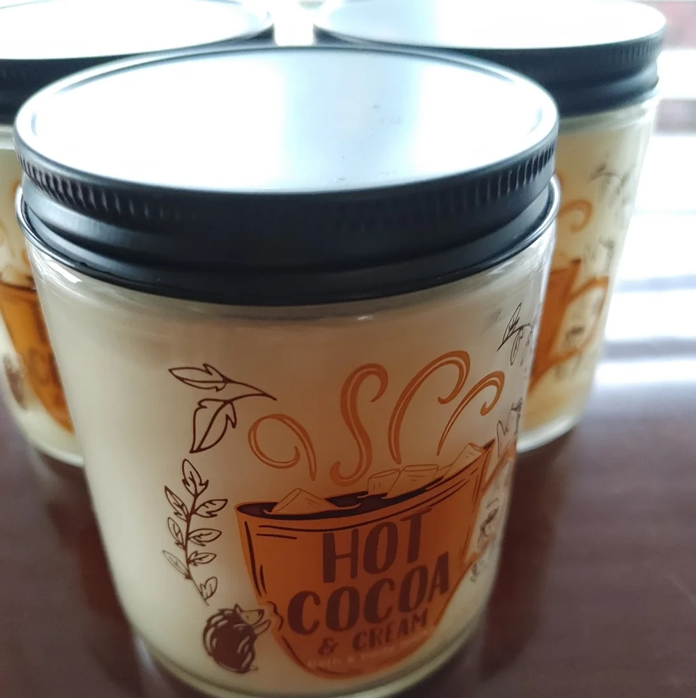 3 New BBW hot cocoa and cream Single Wick Candle - Picture 4 of 7